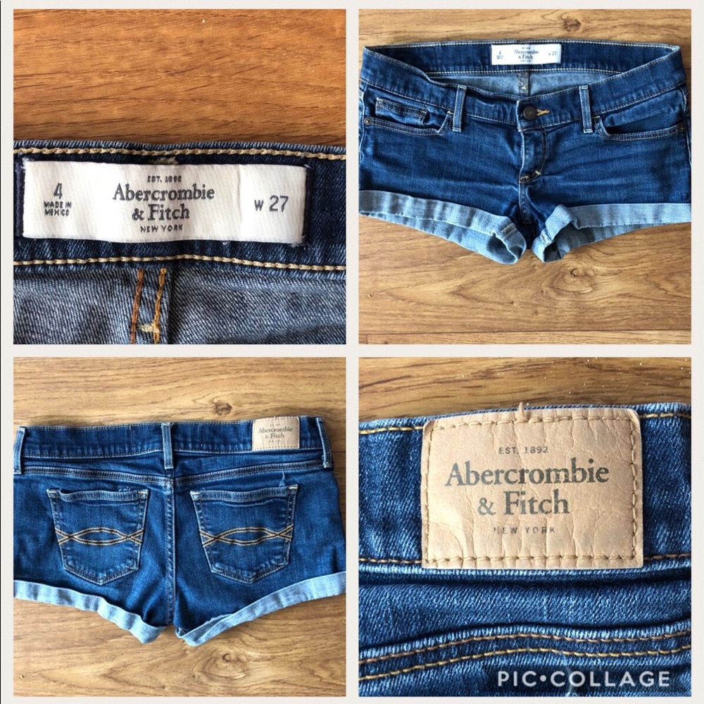 Abercrombie&Fitch Denim cuffed short shorts sz6